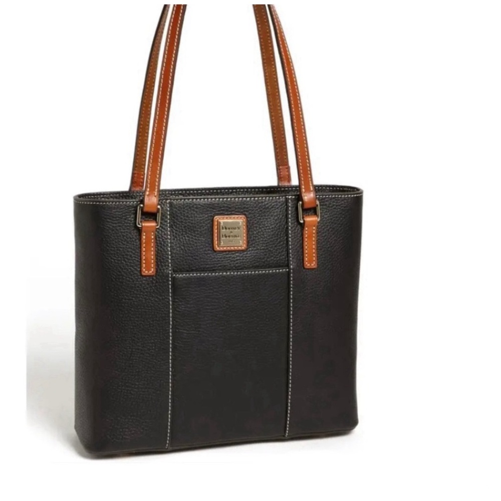 Dooney & Bourke Black and Brown Tote - Picture 2 of 16